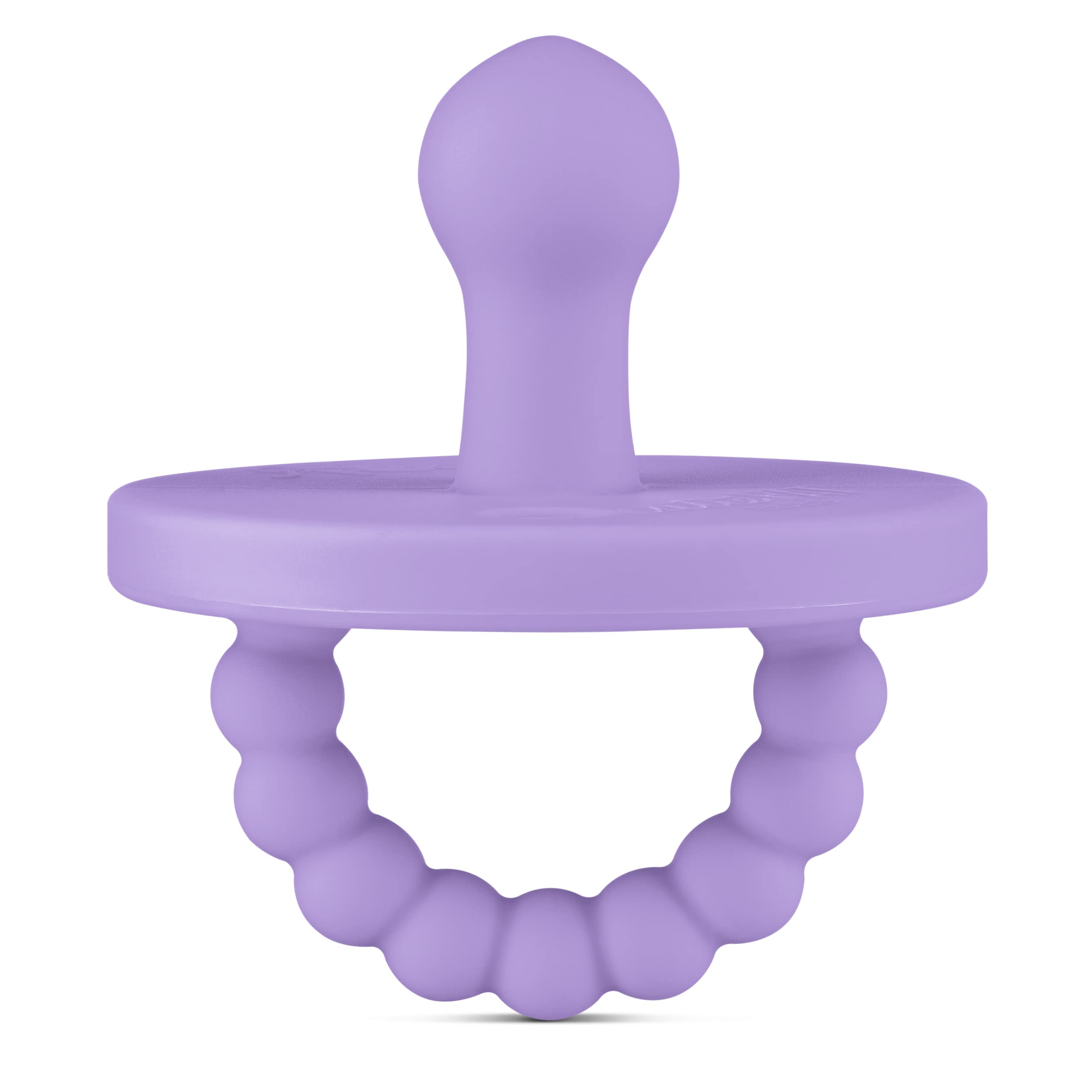 Ryan & Rose Cutie PAT Bulb pacifier in medical grade silicone soothing babies.