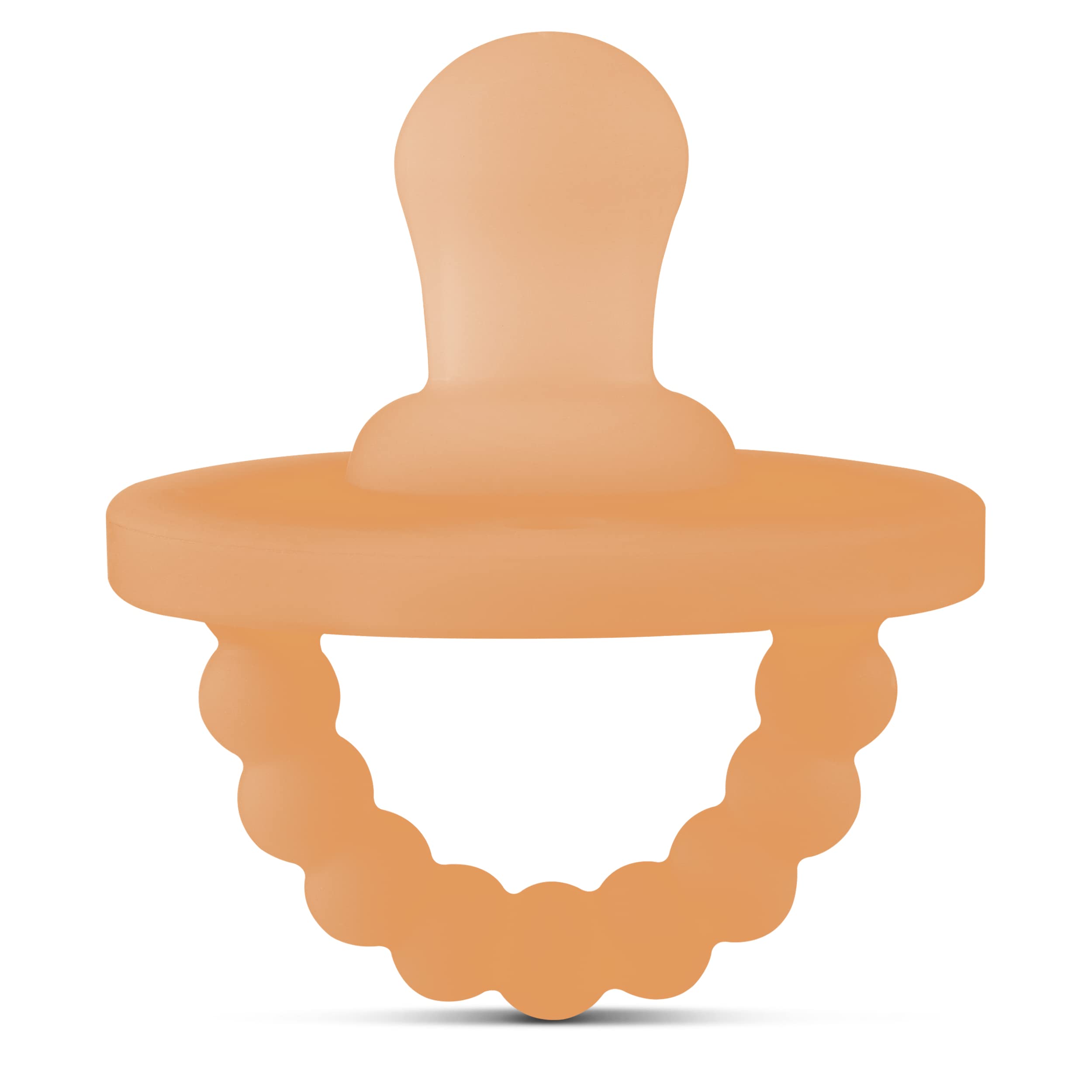 Ryan & Rose Cutie PAT flat nipple closeup showing soft silicone for soothing gums