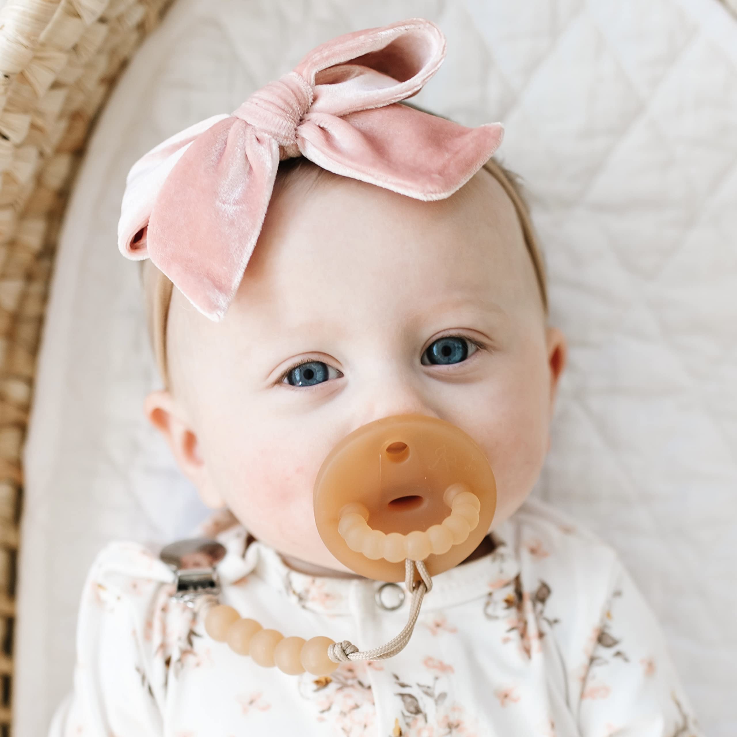 Ryan & Rose Cutie PAT flat teether design closeup emphasizing teething-friendly texture