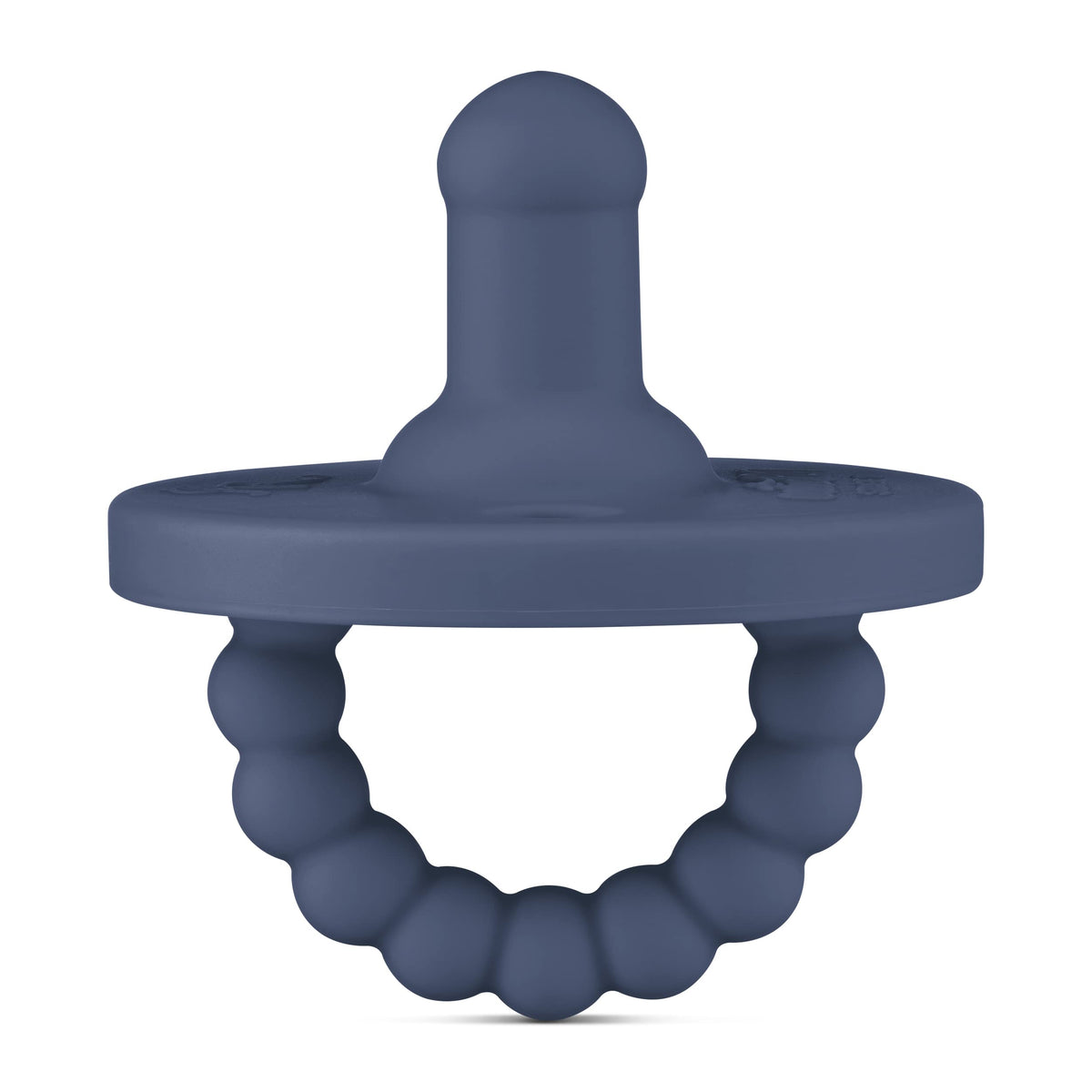 Ryan & Rose Cutie PAT Stage 1 pacifier teether with soft silicone nipple for soothing gums.