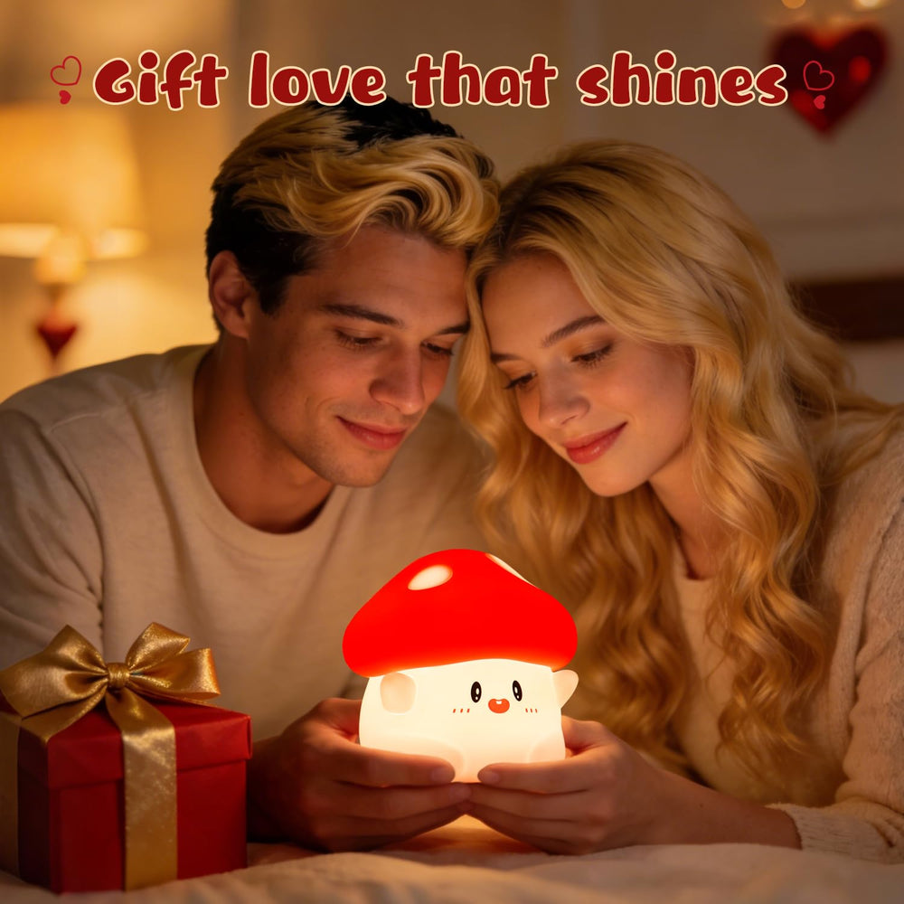 Rytinazzz Hug Mushroom Night Light two brightness levels for adaptable lighting