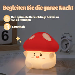 Rytinazzz Hug Mushroom Night Light USB-C charging for easy recharging