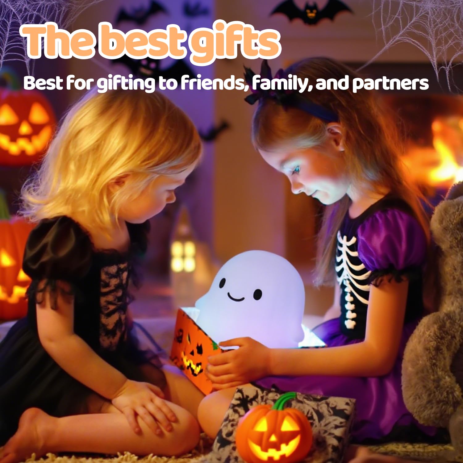 Rytinazzz portable cordless design for porches, shelves, or treat bags.