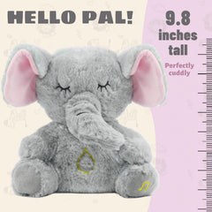 Rytopt Breathing Elephant lights glow softly to comfort babies at night.