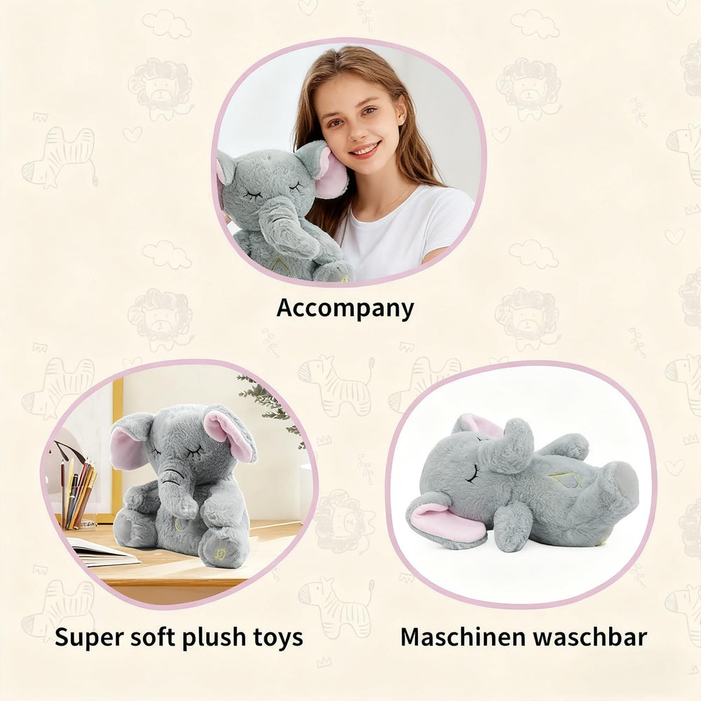 Rytopt Breathing Elephant music lullabies provide calm bedtime audio.