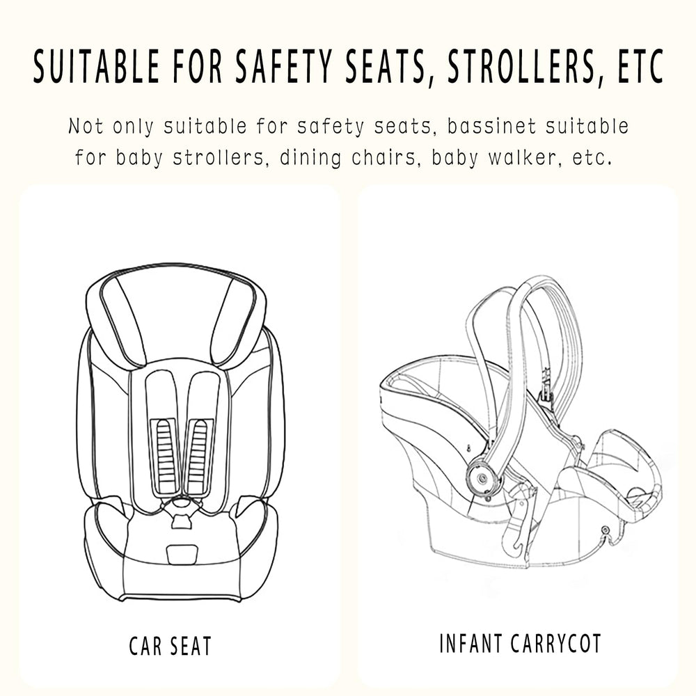 RYXCGXJ breathable mesh keeps baby cool during travel.