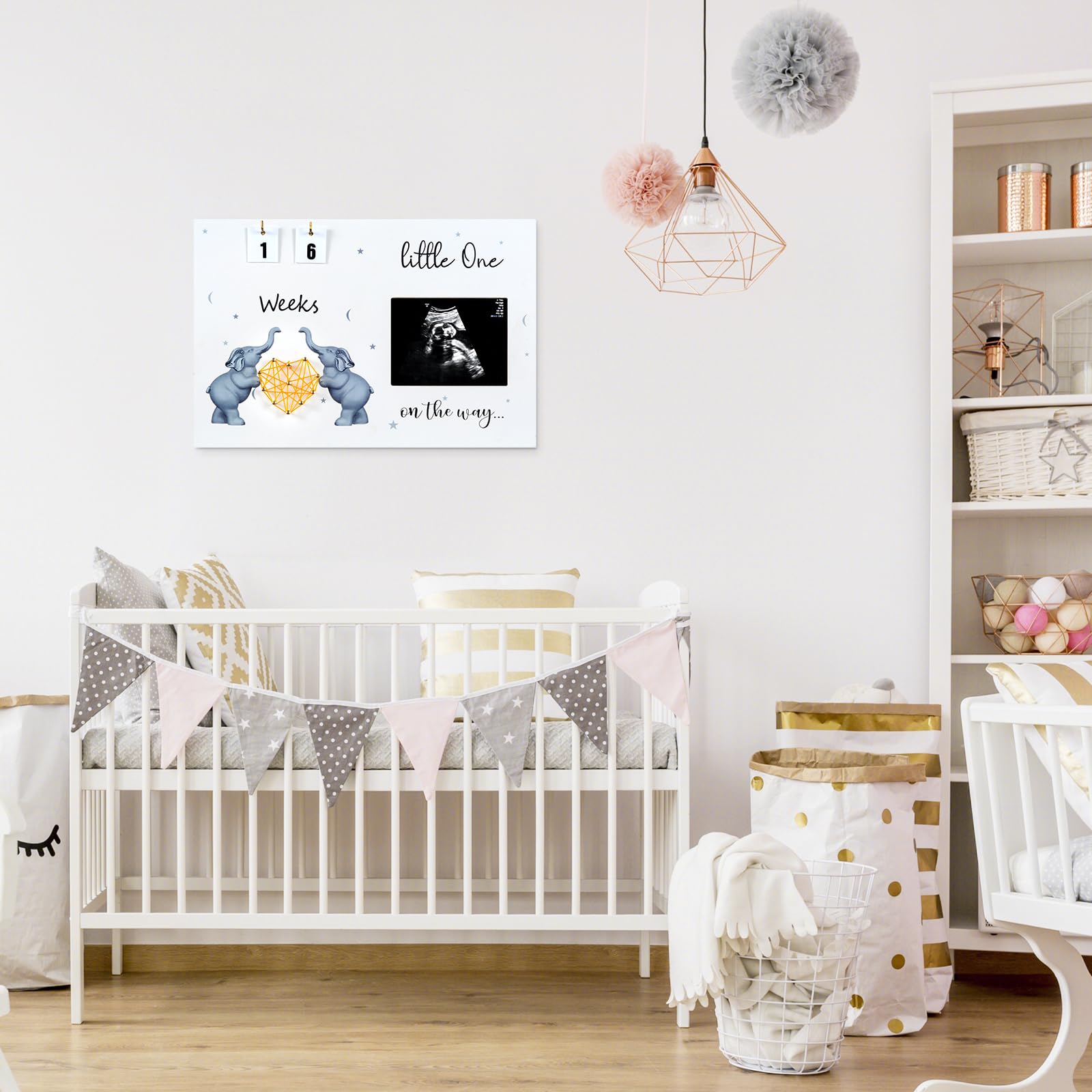 S Divyacoi 4x3 inch sonogram frame makes a thoughtful baby shower or grandparent gift.