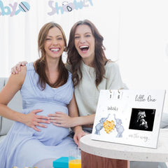 S Divyacoi pregnancy announcement frame ideal for sharing joyful news with family and friends.
