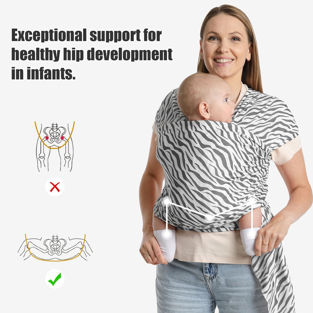 S.Leovay zebra-back view highlights hip-healthy posture support.