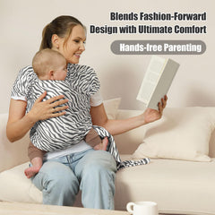 S.Leovay zebra-side wearing demonstrates comfortable width and secure fit.