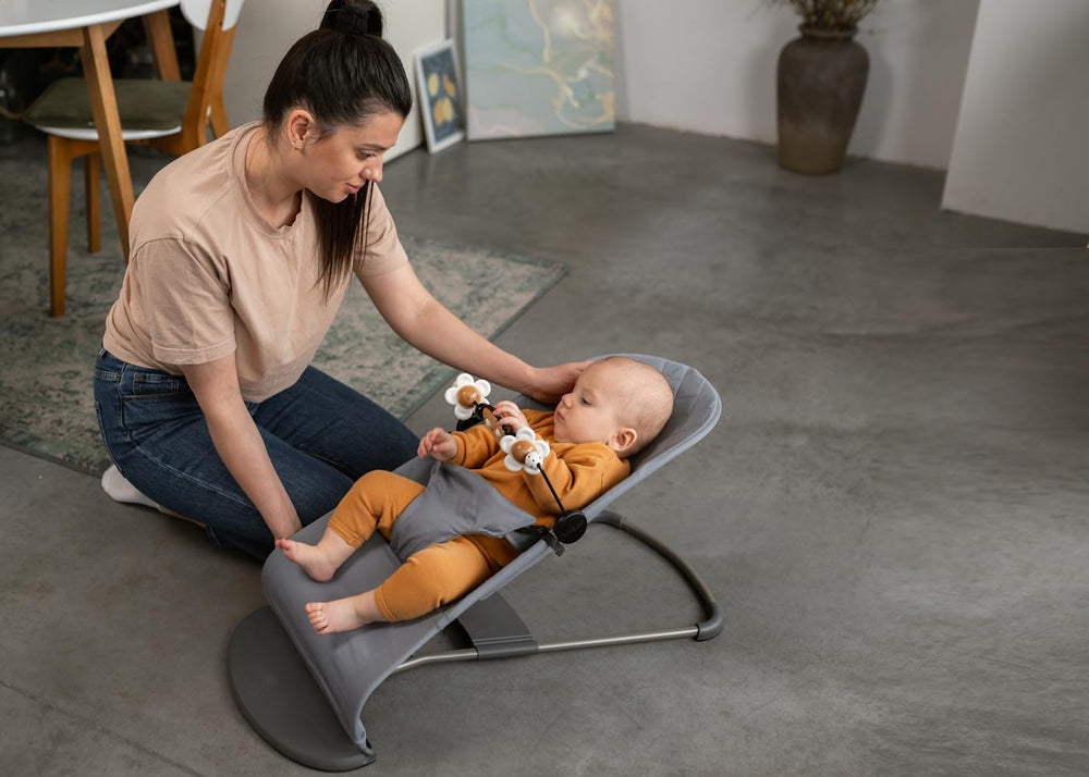 Dense cotton seat fabric emphasizes durability for everyday use.