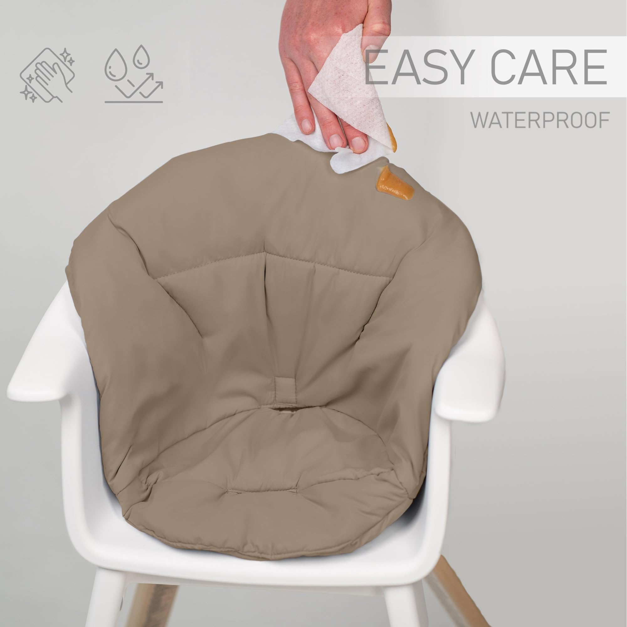 SA ACCESSORIES cushion upgrade enhances Stokke Clikk chair aesthetics and function.