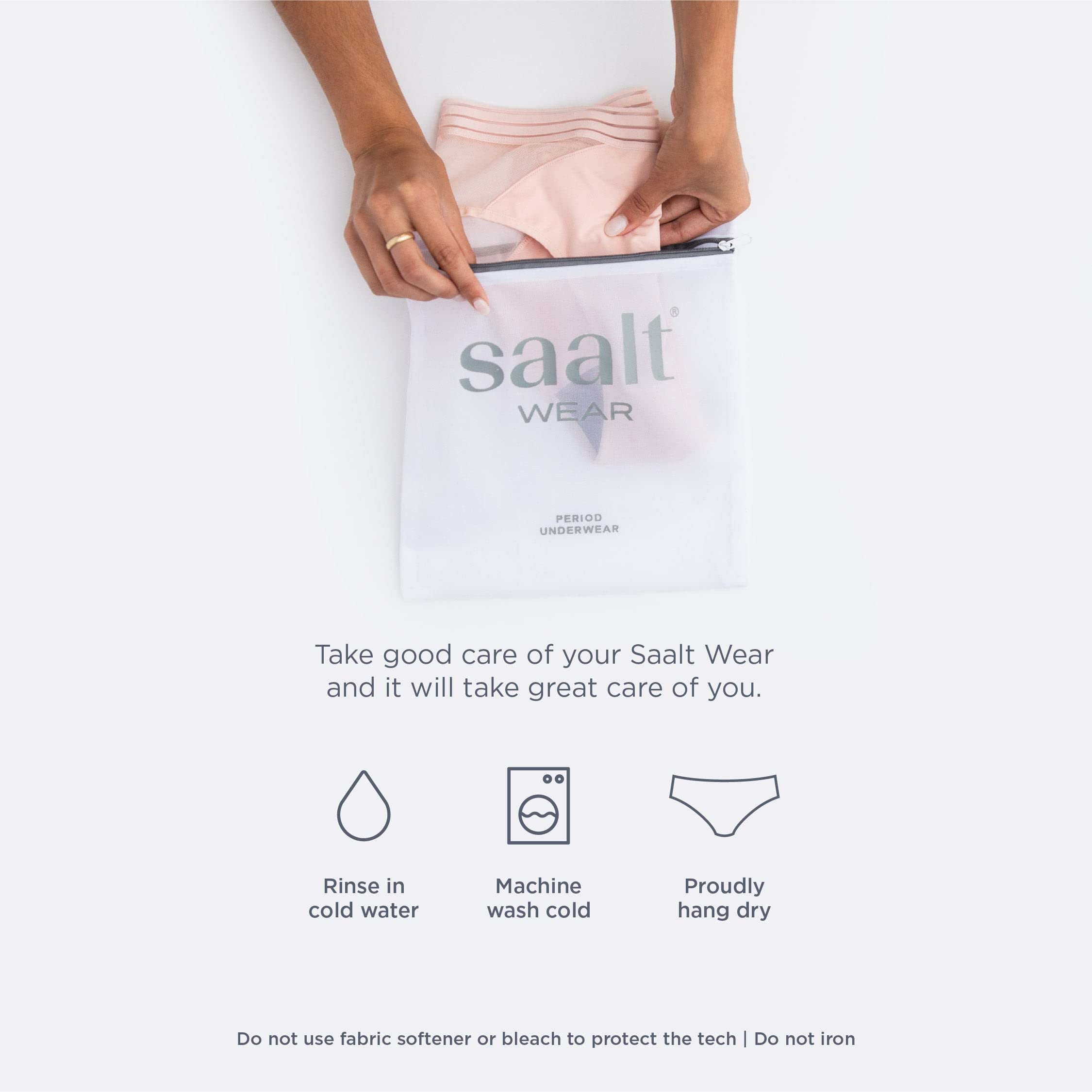 Saalt Comfort Modal Brief versatile backup to cup or tampon use.