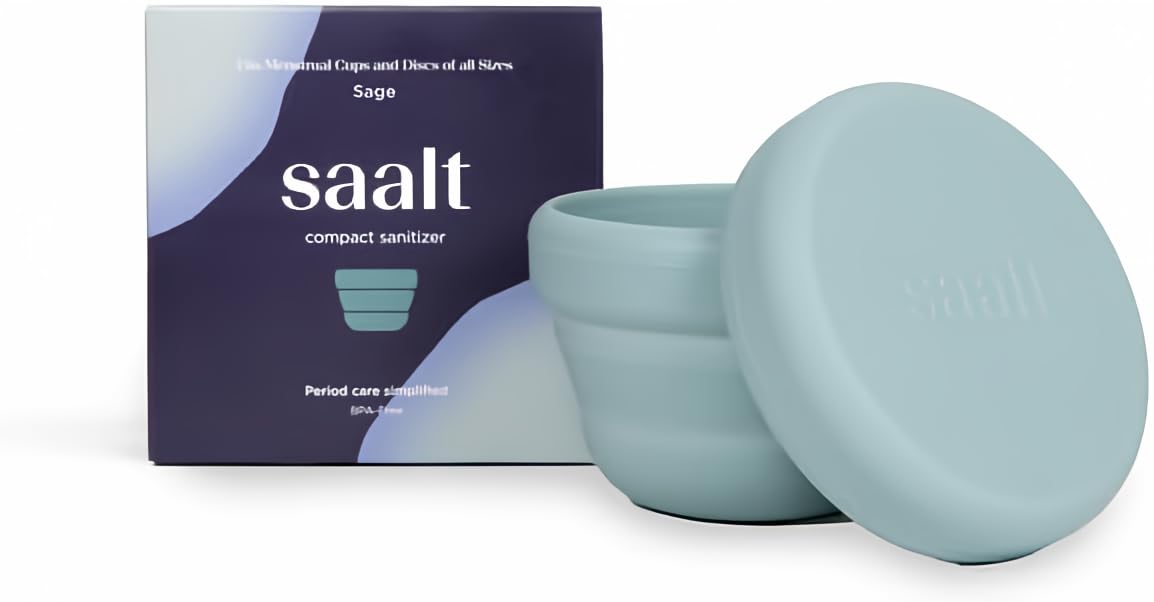 Saalt Compact Sanitizer foldable steamer ideal for quick at-home cleaning.