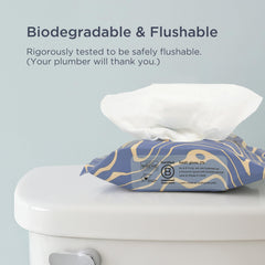 Saalt Daily Cleansing Wipes close-up texture shows gentle, skin-friendly material.