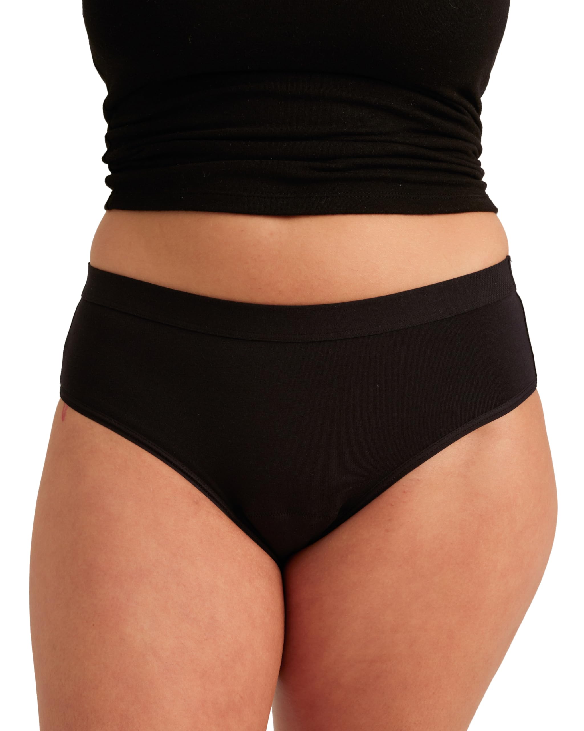 Saalt EveryWear Cotton Brief packaging highlights eco-friendly reusable design.