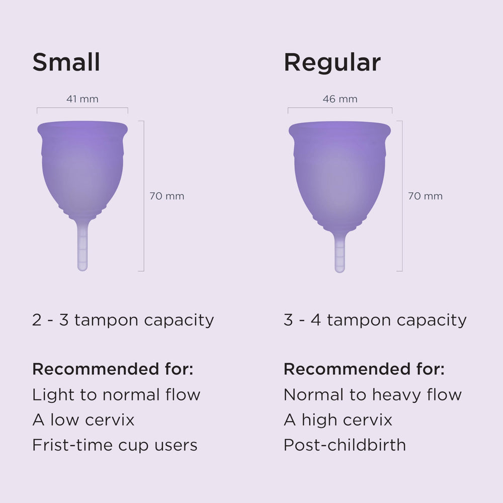 Saalt Soft cup easy cleaning and storage in carry bag.