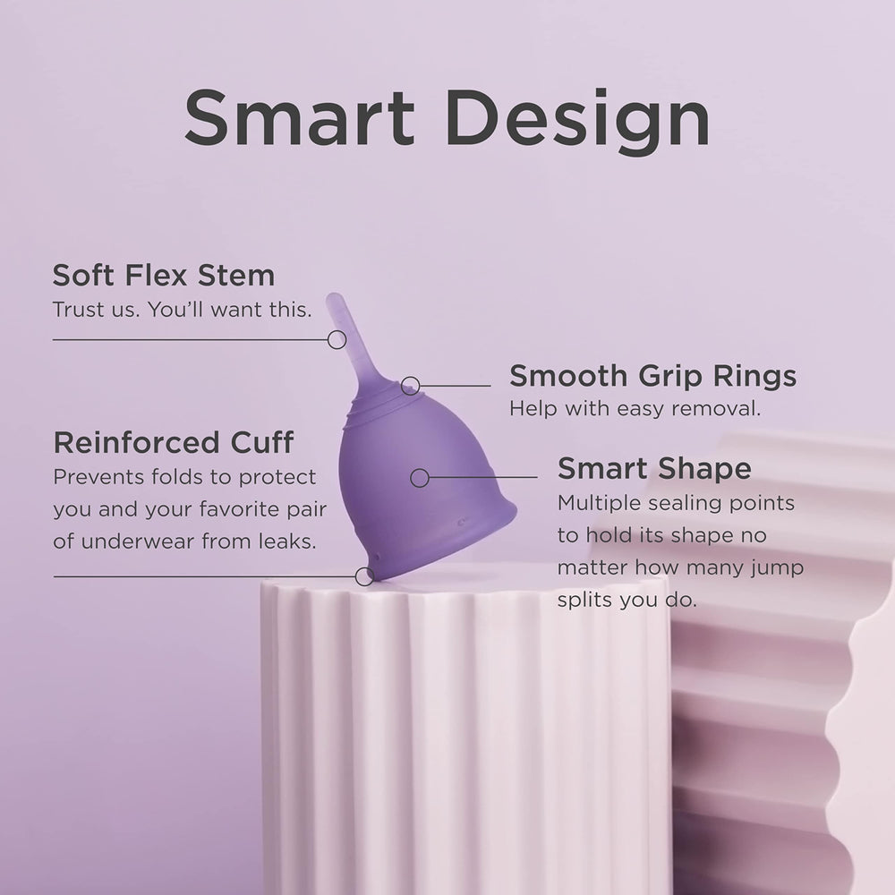 Saalt Soft cup in-use image highlights secure seal with smooth finish.
