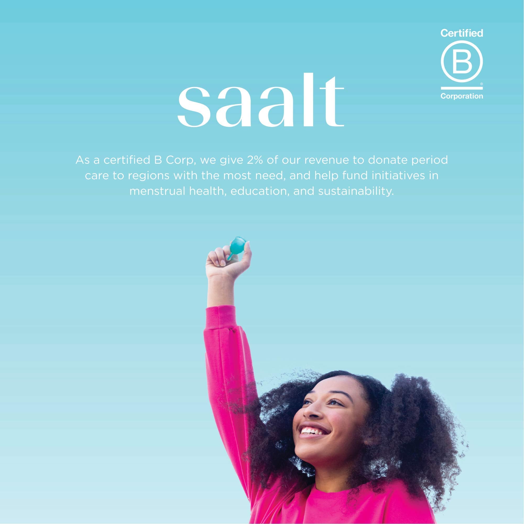 Saalt Teen Cup carry bag illustrates portable storage between cycles