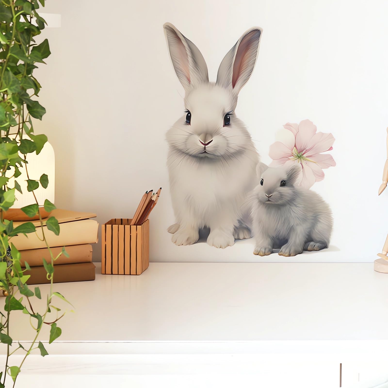 Sacinora cartoon animal wall stickers create friendly play areas for children.