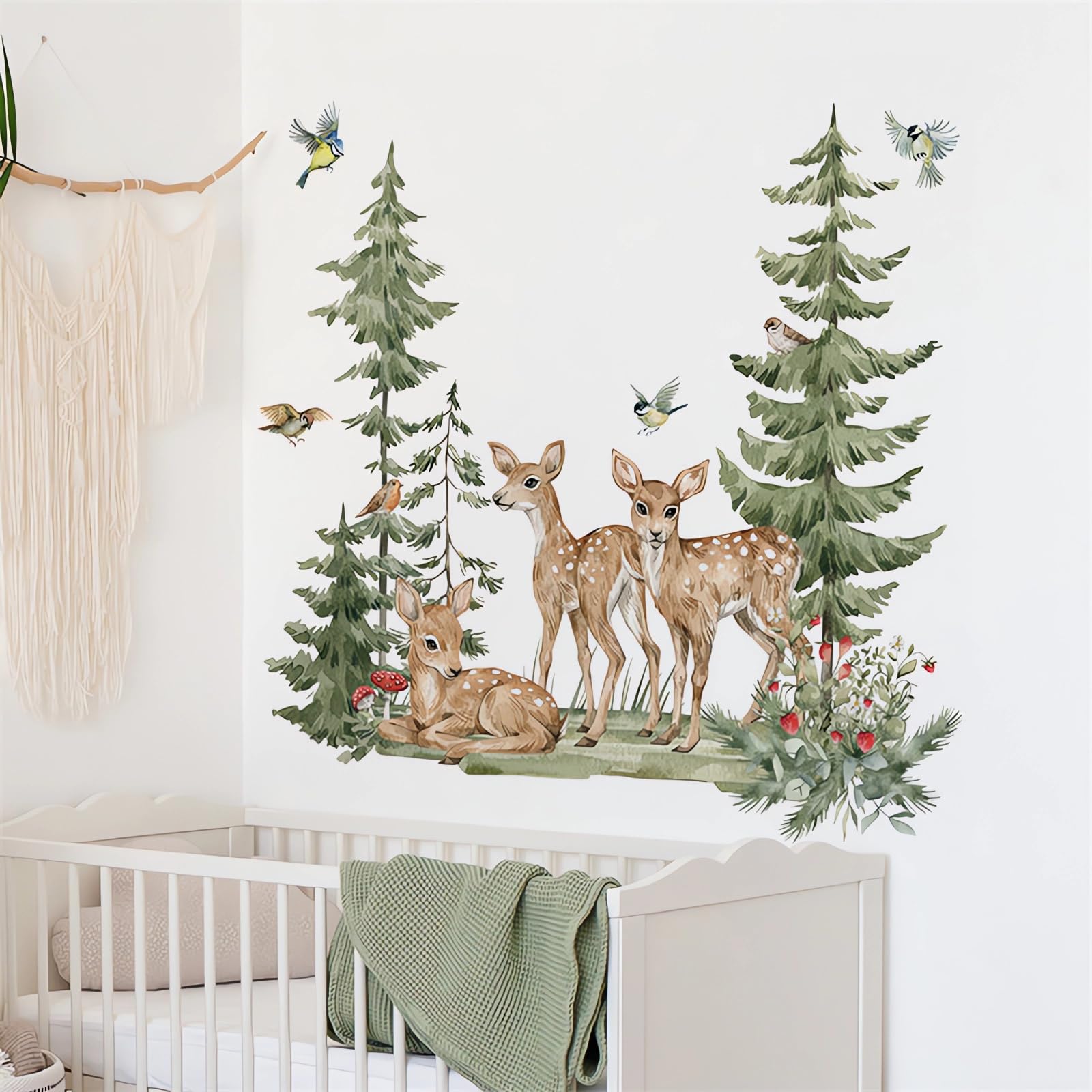 Sacinora jungle animals wall decal living room creates a friendly, imaginative space