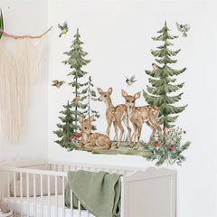 Sacinora jungle animals wall decal living room creates a friendly, imaginative space
