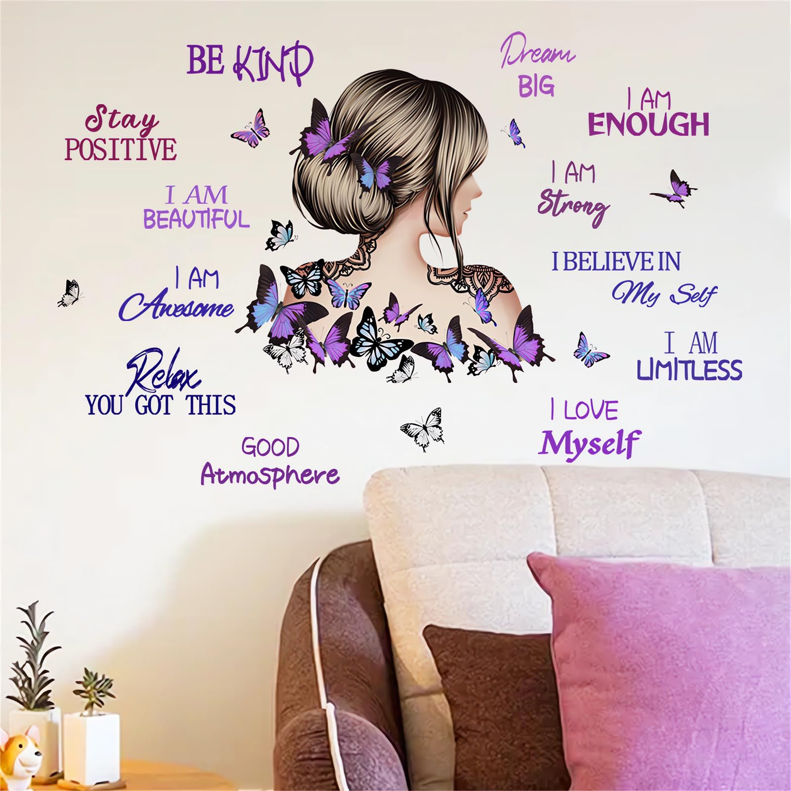 sacinora kids-room butterfly-sticker brightens play spaces and creative corners.