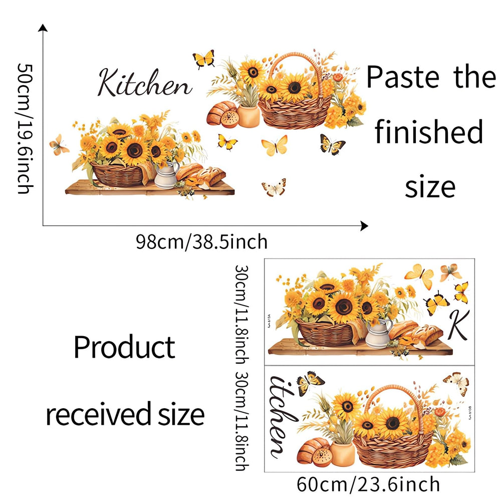 Sacinora nursery Sunflower Butterfly decor creates playful wall accents for kids’ rooms.