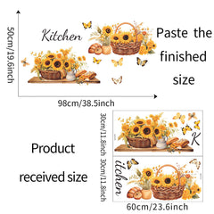 Sacinora nursery Sunflower Butterfly decor creates playful wall accents for kids’ rooms.