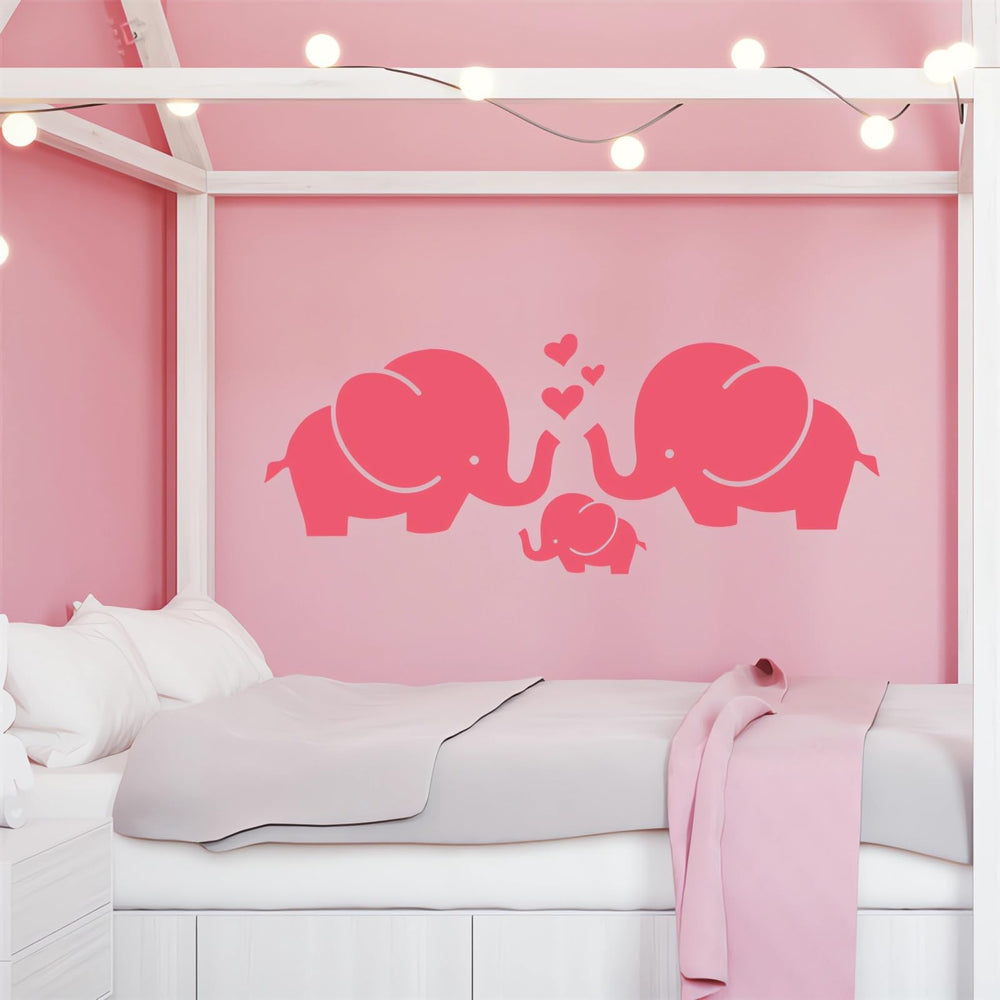 Sacinora wall decals brighten bedrooms with whimsical elephant art.