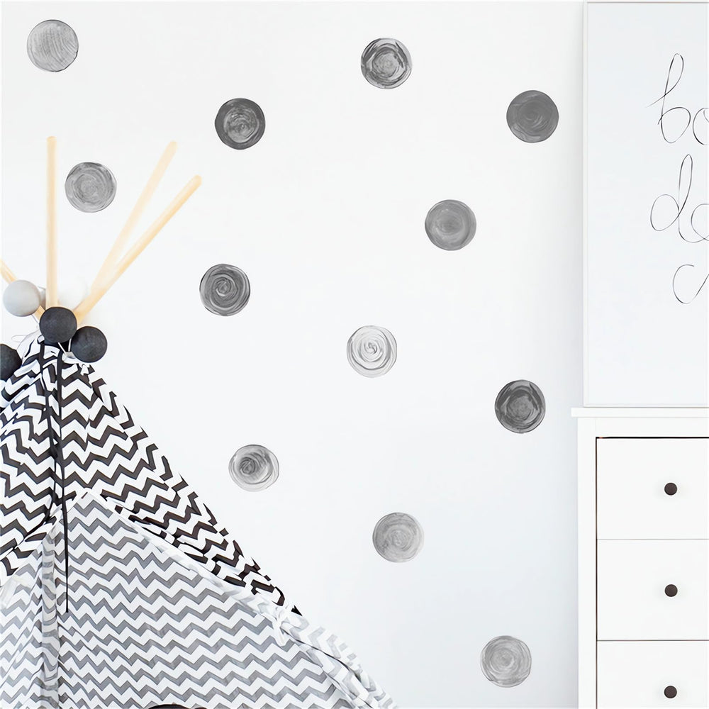 Sacinora polka-dot wall stickers on closet or fridge for quick upgrade