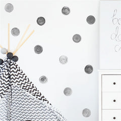 Sacinora polka-dot wall stickers on closet or fridge for quick upgrade