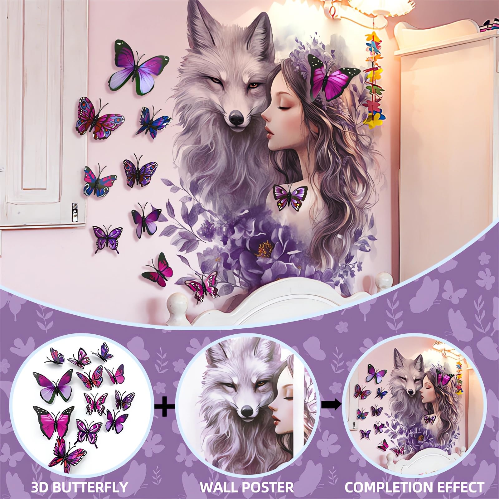 Sacinora eco-friendly semi-gloss vinyl ensures durable, safe wall art.