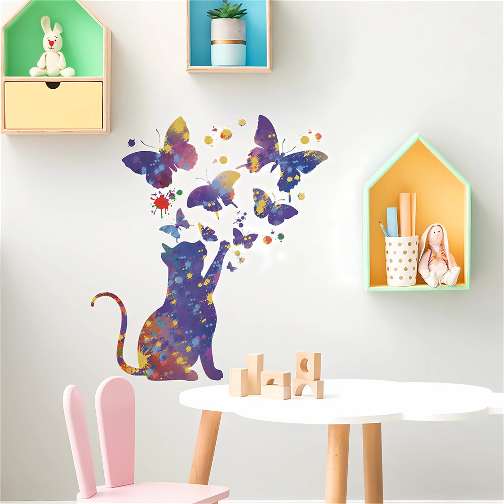 Sacinora removable vinyl wall sticker for kids' room is easy to reposition