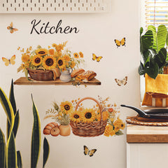 Sacinora removable vinyl wall sticker for kitchen offers easy repositioning and residue-friendly removal.