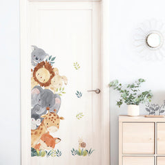 sacinora watercolor jungle elephant wall sticker for nursery decoration and easy removal
