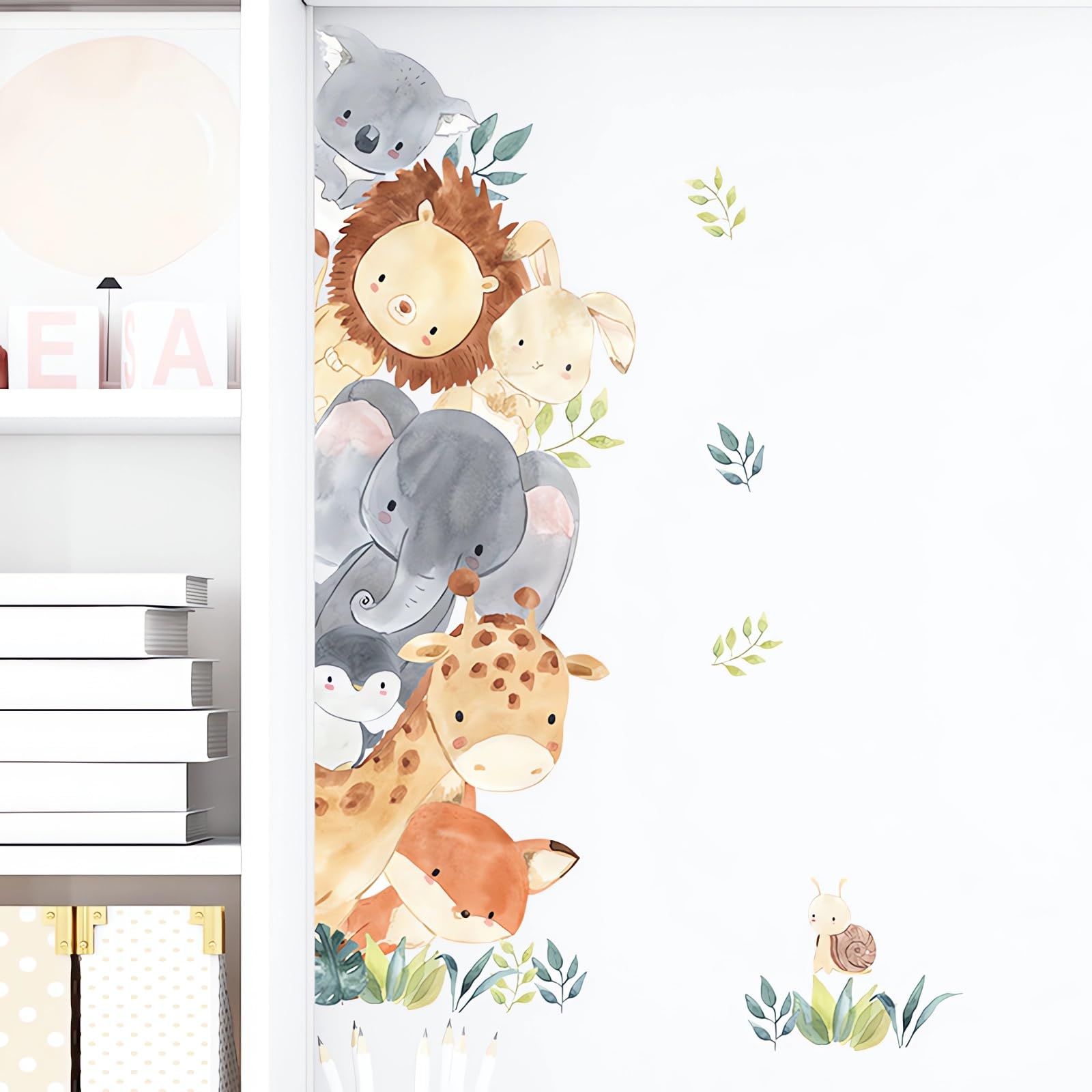 sacinora watercolor jungle giraffe wall sticker brightens kids rooms and supports playful learning