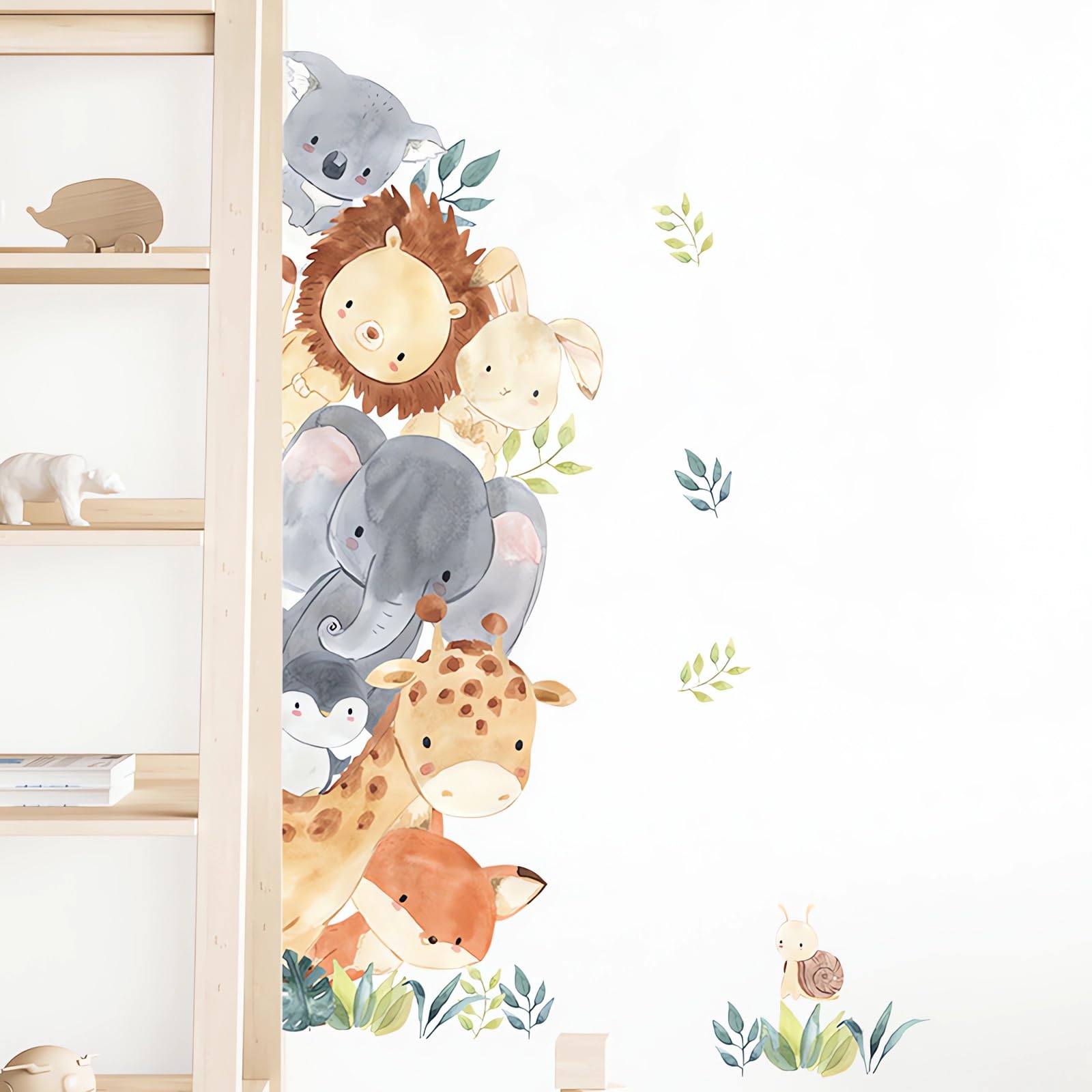 sacinora watercolor jungle owl wall sticker delicate art for bedrooms or study areas
