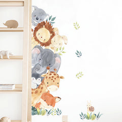 sacinora watercolor jungle owl wall sticker delicate art for bedrooms or study areas