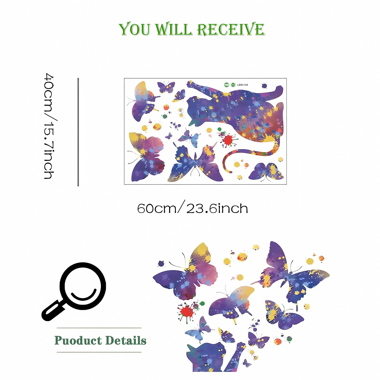Sacinora waterproof semi-gloss wall sticker stays vibrant in moisture-prone spaces