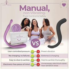 Sacred Weapon manual non-vibrating design for safer pregnancy comfort.