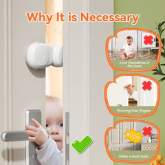 SAFELON door stopper easy installation no-tools highlights quick drill-free setup for busy homes