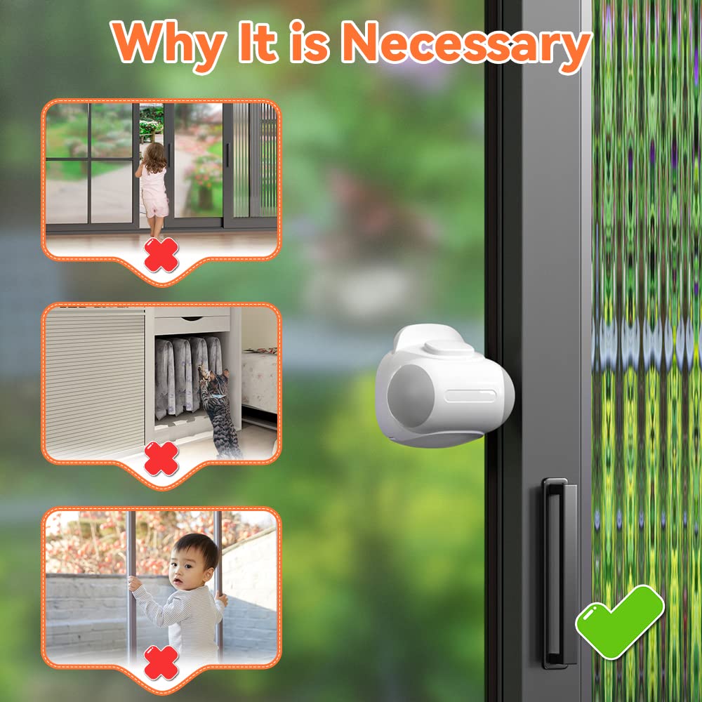Safelon multi-scene application on sliding windows and closet doors.