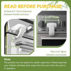 SAFELON oven lock with internal gears for stable locking.