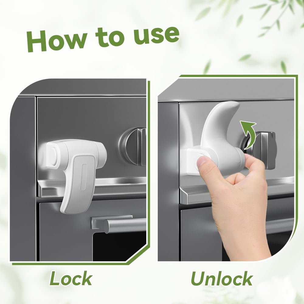 SAFELON oven lock easily removed with a hair dryer.