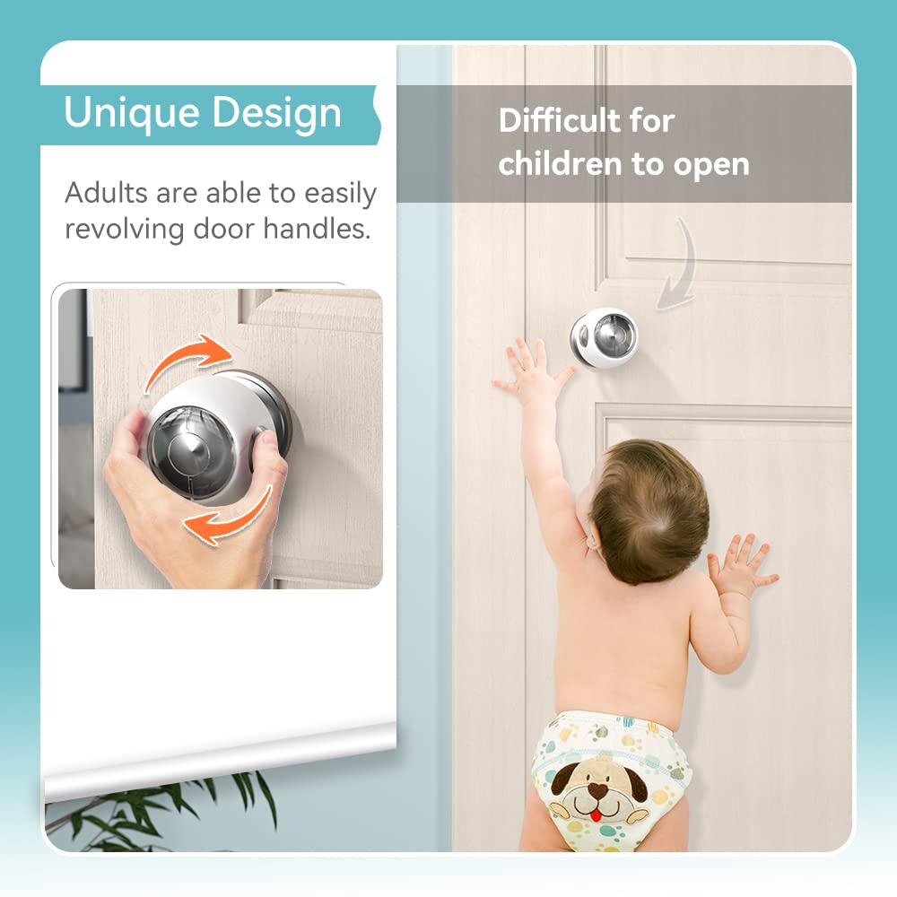 Wide compatibility helps SAFELON fit most door knobs across homes.