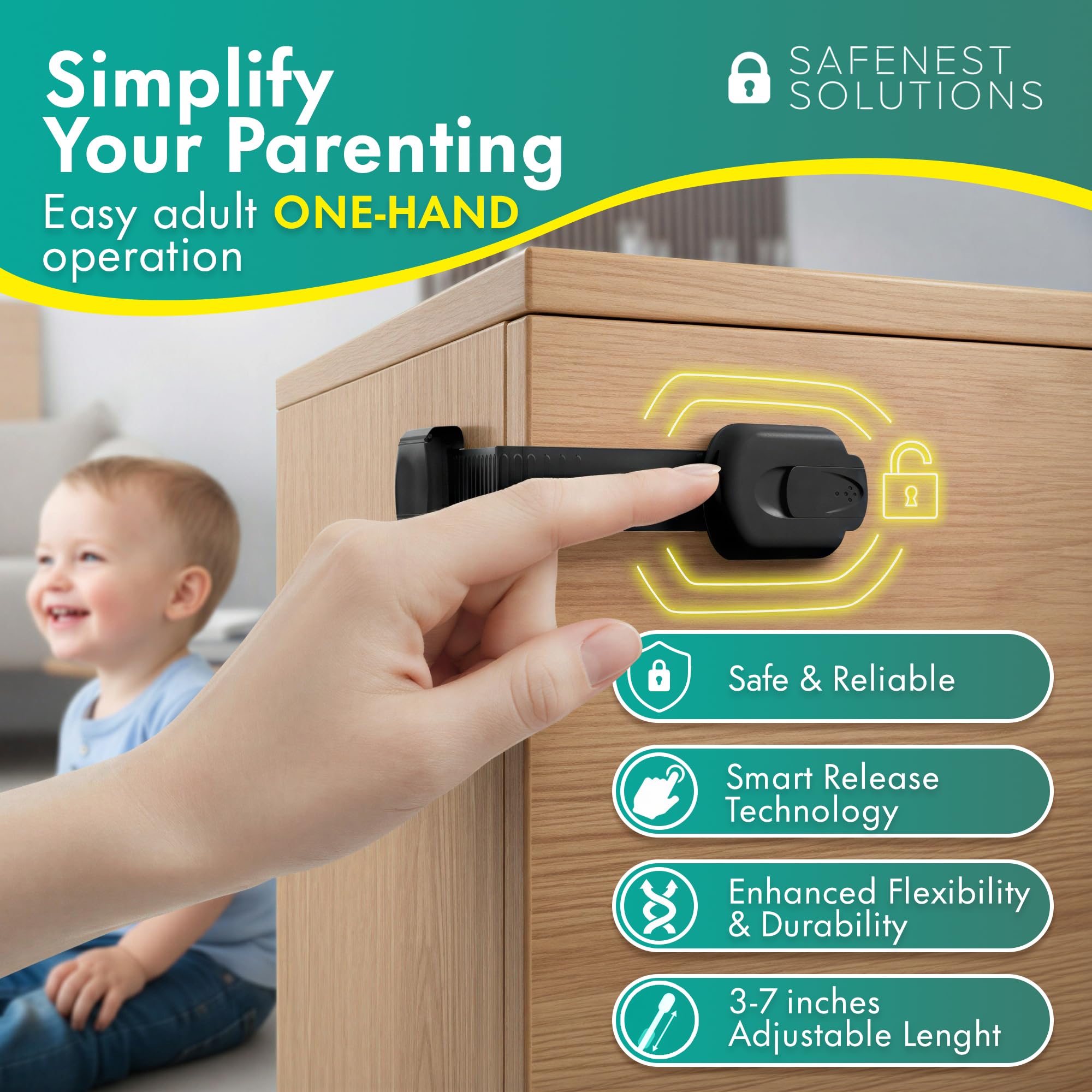 SafeNest includes an alcohol prep pad for clean bonding surfaces.