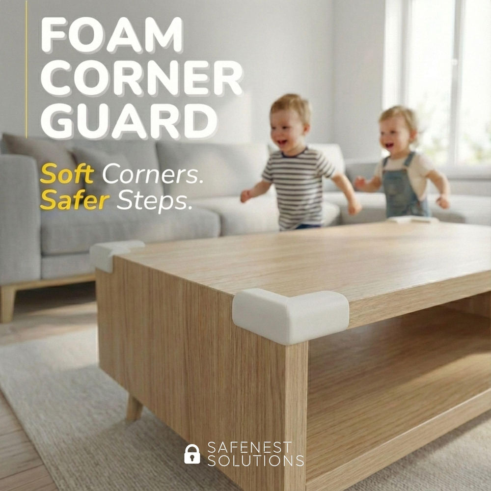 SafeNest door stoppers limit door movement and finger pinches.