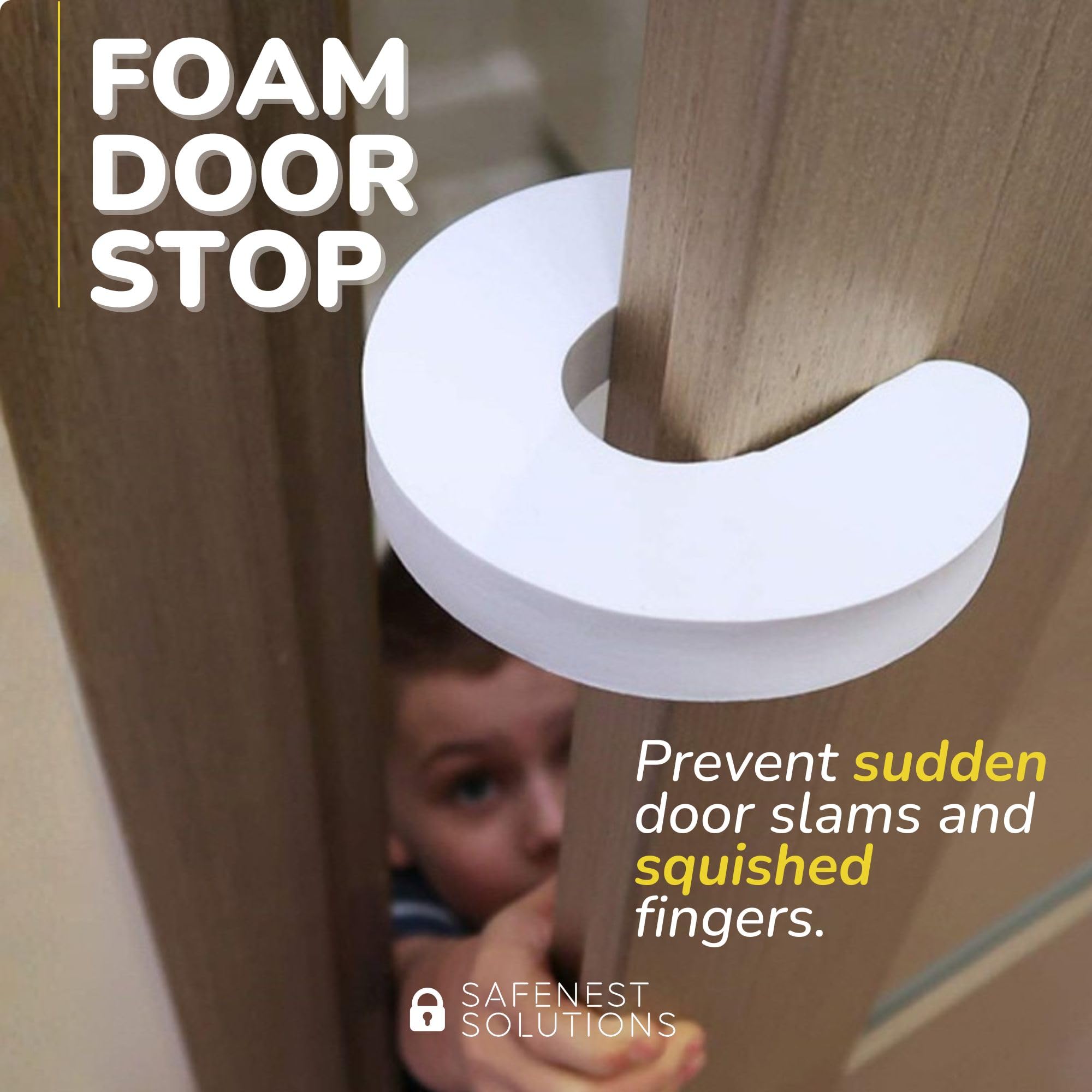 SafeNest foam edge guard roll cushions sharp table edges.