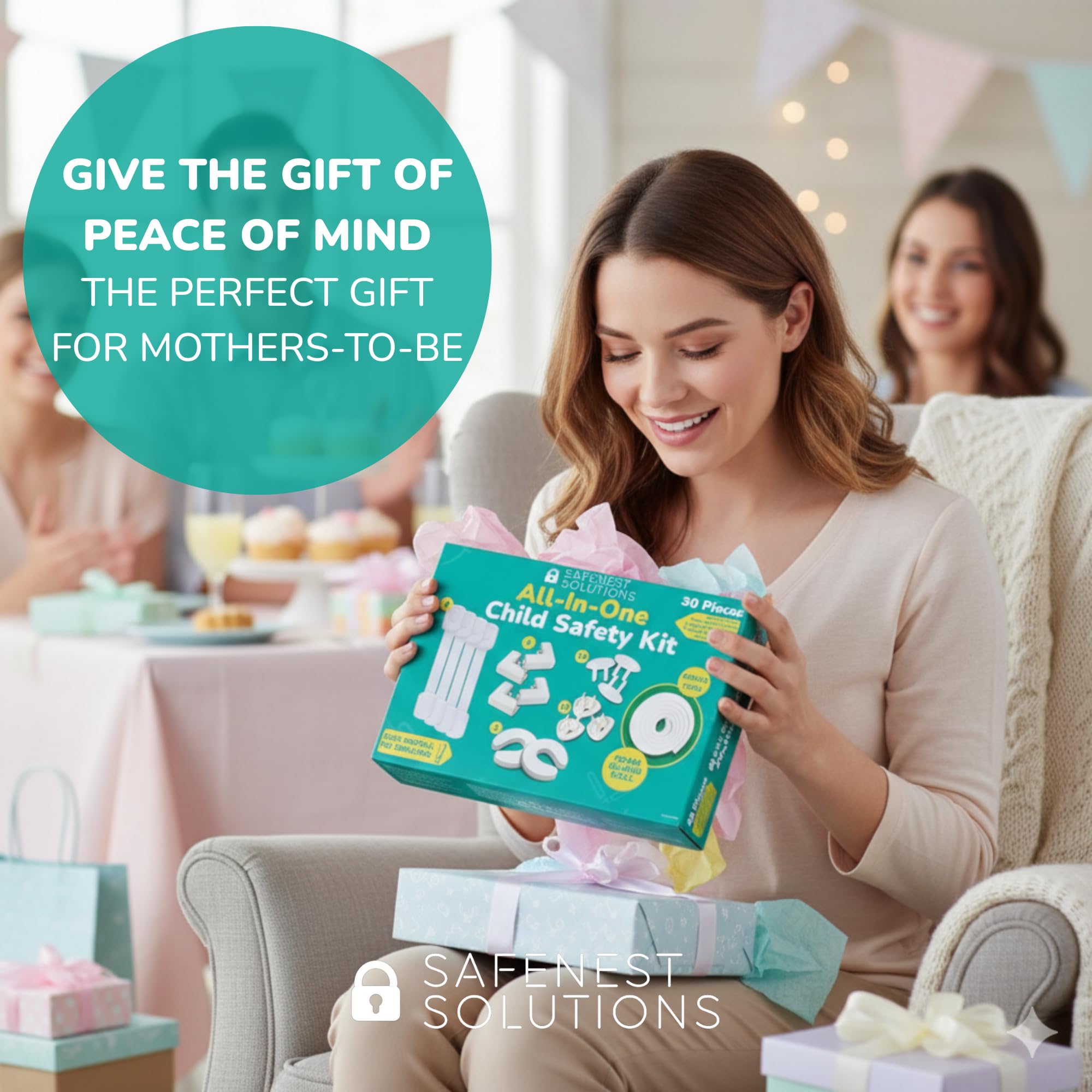 SafeNest gift-box packaging showcases a practical, all-in-one solution.